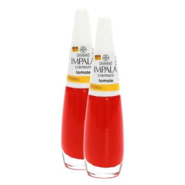 Imagem de Kit 2 Esmalte Impala Cor Tomate com 7,5ml