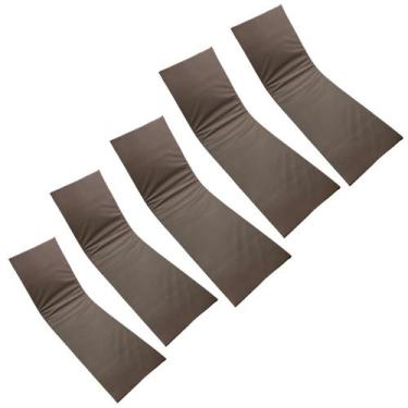 Imagem de Colchão Almofada Espreguiçadeira Marrom Impermeaveal 5un - DreamInBox