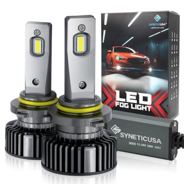 Imagem de Syneticusa 9005 lâmpadas 800% super brilhantes 6500 K lâmpadas de condução com ventilador, plug and play, uso off-road ou luz de neblina, pacote com 2