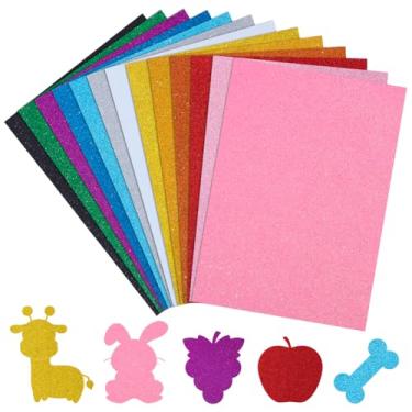 Imagem de PH PandaHall 13 peças de folhas de espuma de 13 cores, folhas de espuma EVA de 20 x 30 cm, papel de espuma para artesanato, projetos DIY, cartões de presente, decorações de scrapbooking