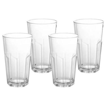 Imagem de Kit 4 Copos De Tritan Resistente Náutico Para Cerveja 370ml - Nauparts
