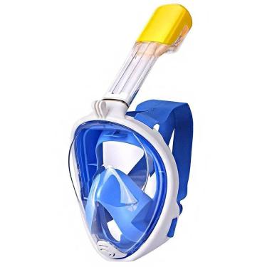 Imagem de Mascara De Mergulho Snorkel Full Face Suporte Camera Anti Embaçamento Praia Piscina