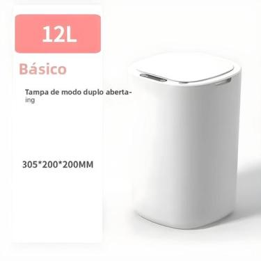 Imagem de Lixeira Elétrica Inteligente À Prova d'Água De 12L Para Cozinha E Banh