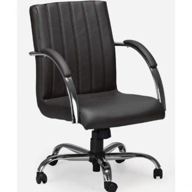 Imagem de Cadeira Escritório Giratória Work Presidente Preta Cromada 100%