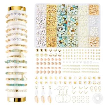 Imagem de Kit de suprimentos para fabricação de joias para pedra natural irregular com brincos de colar e pulseira de artesanato DIY