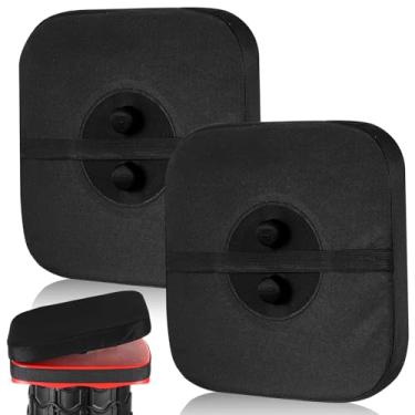 Imagem de Suzile Pacote com 2 almofadas quadradas telescópicas (exceto cadeira) com espuma viscoelástica retrátil e engrossada e dobrável com alça elástica