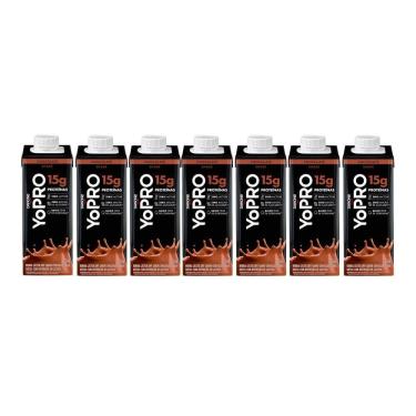 Imagem de Kit 7 YoPRO Bebida Láctea UHT Chocolate 15g de proteínas 250ml