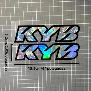 Imagem de Adesivos Impermeáveis Para Amortecedores De Motocicleta 2PCS Decalques