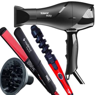 Imagem de Secador De Cabelo Taiff 1700w Ions Profissional Ar Quente Frio Preto D