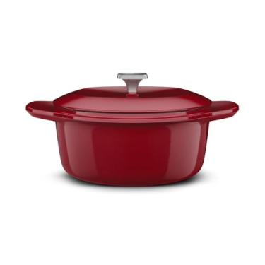 Imagem de Electrolux Panela de Ferro Fundido Esmaltado Caçarola Electrolux Expert 24cm Vermelha