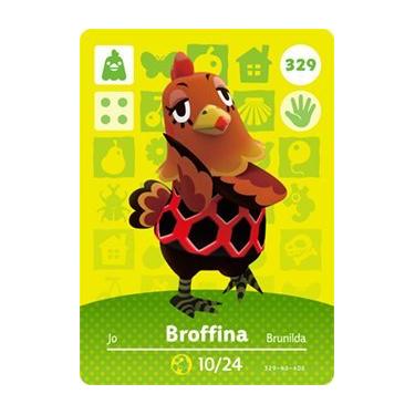 Imagem de Broffina - Cartão Amiibo Nintendo Animal Crossing Happy Home Designer Series 4 - 329