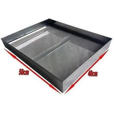 Imagem de Escorredor Bandeja Aço Inox Para Salgados Pasteis 40X50X6Cm