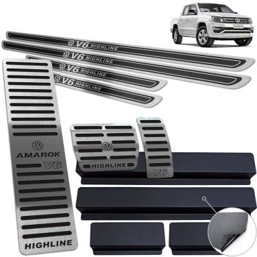 Imagem de Descanso Pedaleira Soleira Amarok V6 Highline 2018 20 Preto