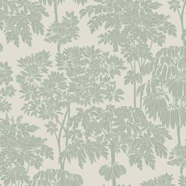 Imagem de Papel De Parede Ciara Folhagem Verde A63402