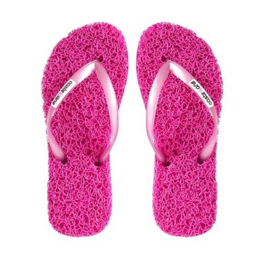 Imagem de Chinelo Casual Conforto ideal para quem sofre com Fascite Plantar, esporão de calcâneo, Hiperidrose Plantar e Neuroma de Morton, sensação de estar pisando em um tapete leve e macio e ainda massageia seus pés. (Pink, BR, Adulto, Faixa Numérico, 35, 36)