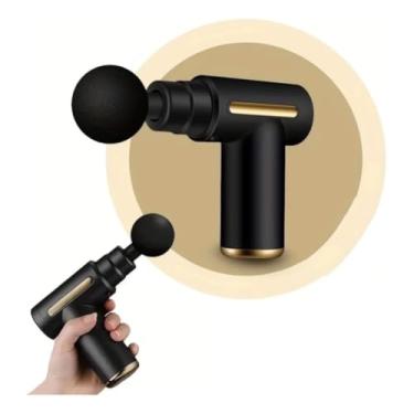 Imagem de Massageador Elétrico para Alívio de Dores Musculares e Tensão - Pistola de Massagem Silenciosa e Recarregável para Relaxamento em Casa.