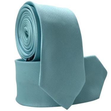 Imagem de Gravata Social Risco Fino Padrinho Evento - oem, Azul bebe risco fino