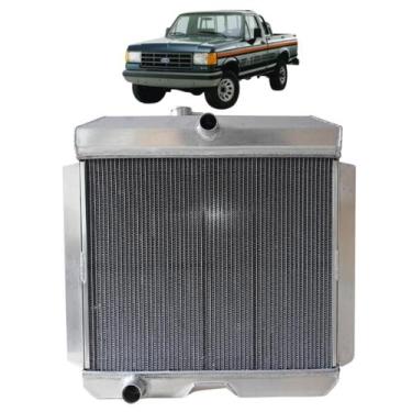 Imagem de Radiador Ford F1000 F2000 F4000 100 Alumínio Mwm Com Tampa - Metta