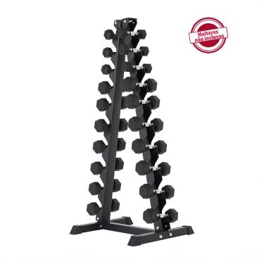 Imagem de Expositor Torre Suporte para Halteres Pesos e Dumbbells de 1 a 10kg Gallant Elite (GTE20VFEA-PT)