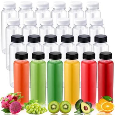 Imagem de Garrafa de suco de plástico Thenshop 300 ml sem BPA, pacote com 50 tam