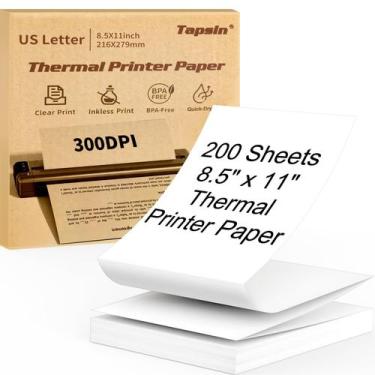 Imagem de Torneiras de papel para impressora térmica em 200 folhas de 8,5 x 11 p