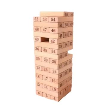 Imagem de Torre de Equilíbrio em Madeira, Brinquedo para Crianças Educativo para Desenvolvimento de Habilidades Motoras