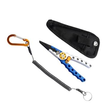 Imagem de Alicate de pesca, removedor de anzol de liga de alumínio, equipamento de pesca com trava de segurança