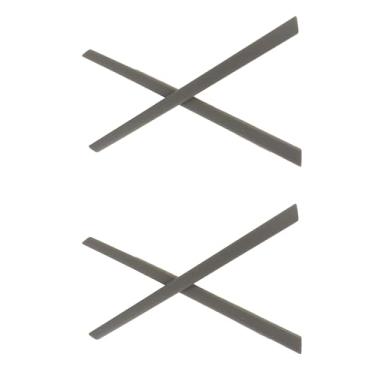 Imagem de NicelyFit 2 pares de meias de orelha compatíveis com armações de óculos de sol Oakley Glass OX3222 OX3232 OX3241 OX8097 OX8103, Cinza, 78mm