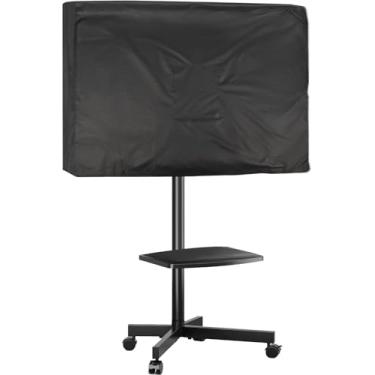 Imagem de Andacar Capa de suporte de TV móvel para carrinho de TV móvel de 40-43 polegadas, capa de TV externa à prova d'água à prova de poeira, protetor de tela externo para televisão, apenas capas - 100,3 cm