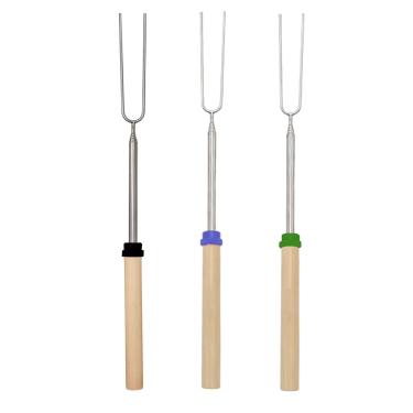 Imagem de Smores Sticks for Fire Pit Long - Kit Smores de palitos de assado de marshmallow - Smore Smore Skewers Hot Dog Fork Equipamento de Cozinhar Fogueira, Equipamento Essencial de Campismo Acessórios