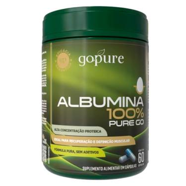 Imagem de GoPure Albumina 100% Cápsulas Suplemento Proteico Natural para Massa Muscular