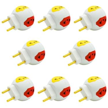 Imagem de Adaptador de Tomada Benjamim Esférico Universal KIT'S 2,3,4,5,6 e 8 Compacto, Seguro e Resistente, Ideal para Ligar Vários Aparelhos ao Mesmo Tempo em Casa ou no Escritório PREMIUM (2)