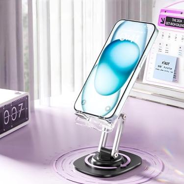 Imagem de Suporte dobrável para celular, totalmente ajustável, dobrável, base compatível com telefone 16 15 14 13 12 11 Pro Xs Max Xr X 8, Nintendo Switch, todos os telefones