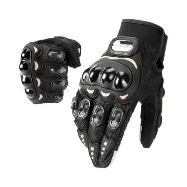 Imagem de Luvas de Couro para Motocicleta - À Prova d'Água, Respirável, em Couro