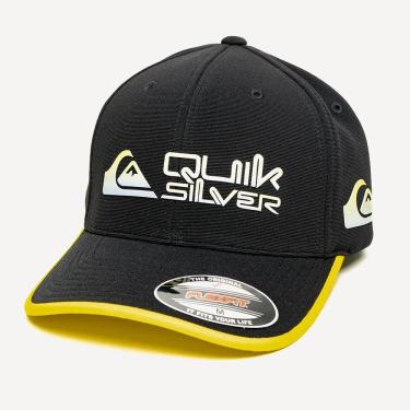 Imagem de Boné Quiksilver Aba Curva Gradient Broken Type SM26 Preto