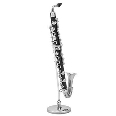 Imagem de Clarinete de Baixo, Baquelite Com Tamanho Compacto Miniatur Instruments Mini Instruments para Exibição de Decoração