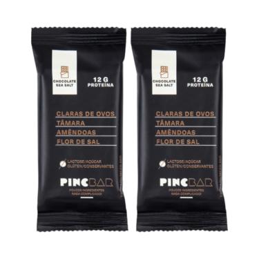 Imagem de Kit 2X: Barra de Proteína Chocolate Sea Salt Sem Açúcar Pincbar 50g