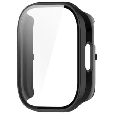 Imagem de Case Capa Capinha Com Película De Proteção Compatível Com Xiaomi Redmi Watch 5 Lite (Preto)