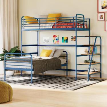 Imagem de Beliche com Escada Lateral em Ferro Aço Carbono Tubular Teko Casatema 