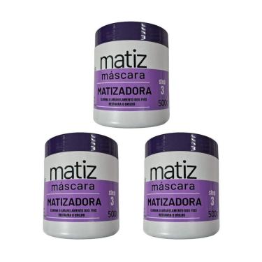 Imagem de Mascara Maxihair 500G Matizadora - Kit Com 3Un