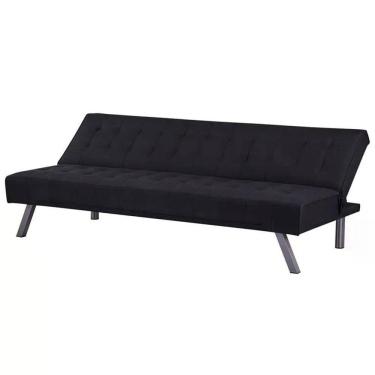 Imagem de Sofa Cama 3 Lugares Harry Preto 179X78X76Cm Just Home Collection