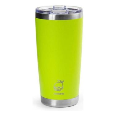 Imagem de Copo Térmico Verde 500 ml com Tampa para Caipirinha Termopro