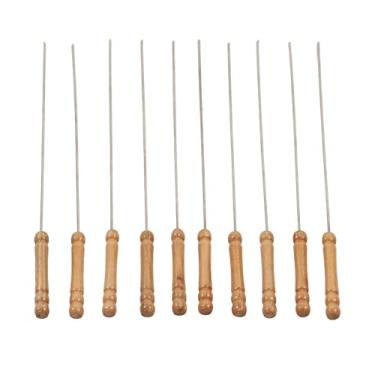 Imagem de HEEPDD Espetos de Churrasco, 10pcs 11.8in Espetos de Churrasco Reutilizáveis ​​para o Ao Ar Livre Nan