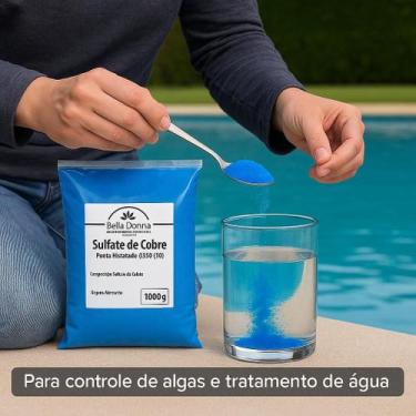 Imagem de Kit 2 Pct Sulfato De Cobre - Puro 98,5% 1 Kg cada - Bella Donna