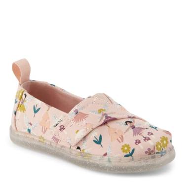 Imagem de Toms Mocassim feminino clássico Alpargata, Ballet Pink Glitter Fairy Garden, 4-5 Toddler