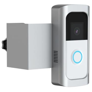 Imagem de Suporte de campainha de vídeo anti-roubo, suporte de porta sem perfuração compatível com campainha de vídeo 2/ (versão 2020)/Campainha de bateria Plus/Pro para casas, apartamentos, aluguéis (prata)