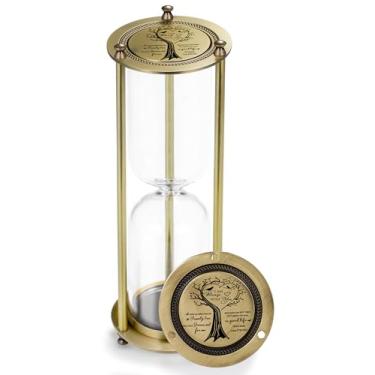 Imagem de Urna de ampulheta preenchível para lembrança de cinzas humanas memorial, I am Always with You Temporizador de areia decorativo, presente Time for Memories