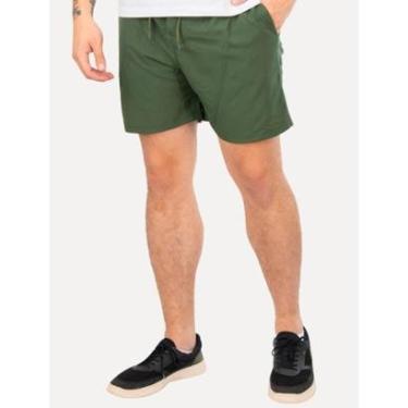 Imagem de Short Dudalina Masculino D'Água Beach Liso Verde Escuro-Masculino