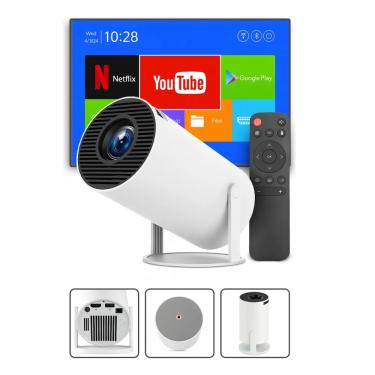 Imagem de Projetor WiFi Bluetooth Android 11 HDMI USB 4600 Lúmens