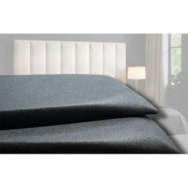 Imagem de Cabeceira Estofada Modular Alta para Cama Box King/Queen/Casal – Kit de Módulos 120x20cm, Vários Tamanhos e Cores(Preto,Queen - 8 Módulos)